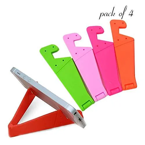 0288 Universal Phone Stand Foldable V Shape Mobile Mount Stand Holder Bracket (Random Color)
