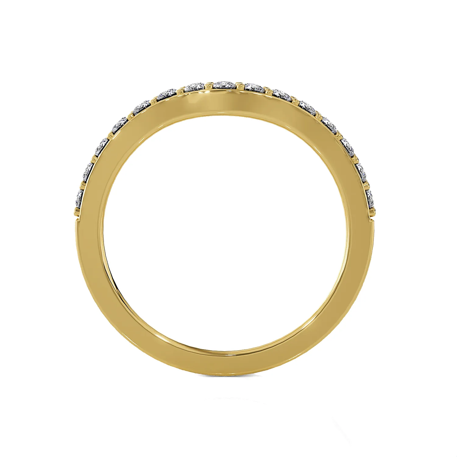 1/8 ctw Round Lab Grown Diamond Anniversary Ring