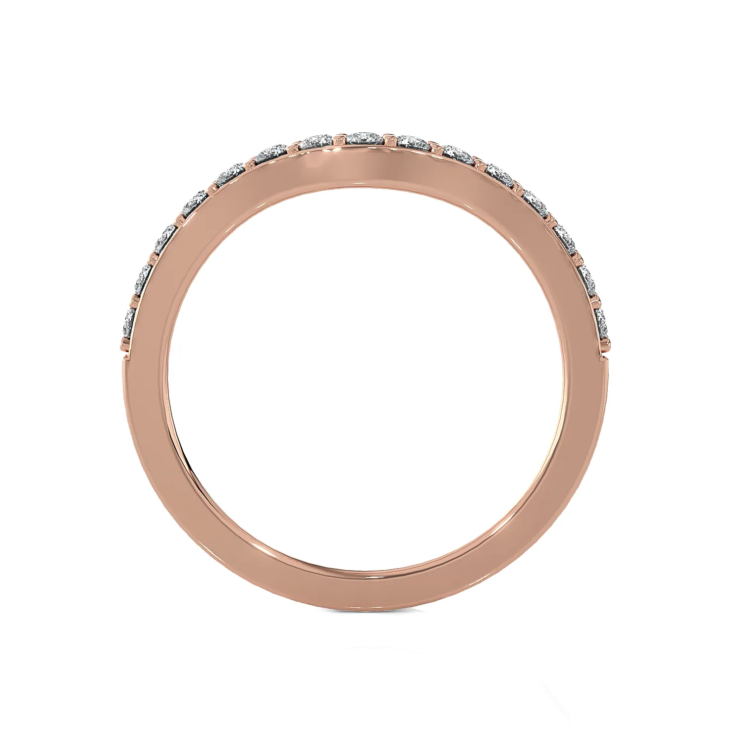 1/8 ctw Round Lab Grown Diamond Anniversary Ring