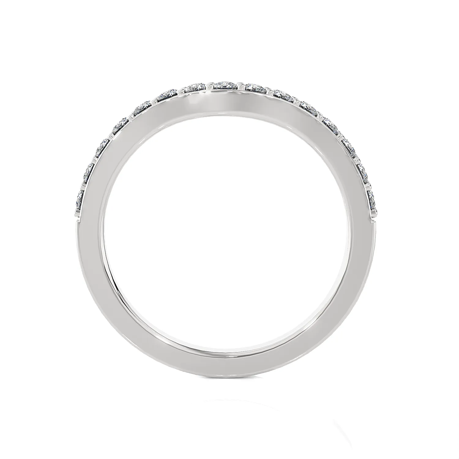 1/8 ctw Round Lab Grown Diamond Anniversary Ring