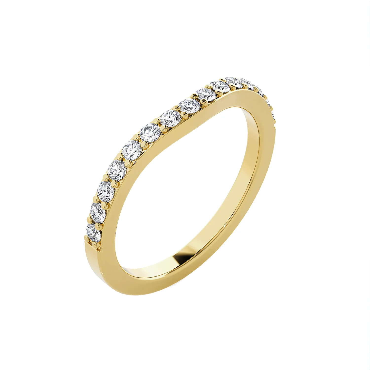 1/8 ctw Round Lab Grown Diamond Anniversary Ring