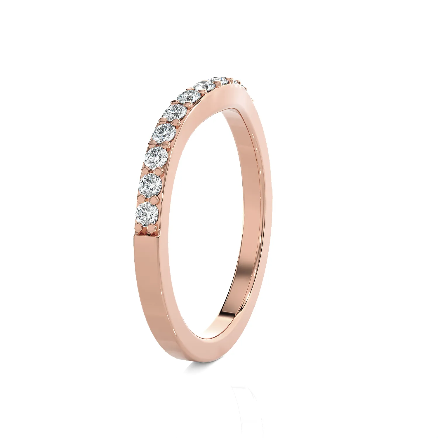 1/8 ctw Round Lab Grown Diamond Anniversary Ring
