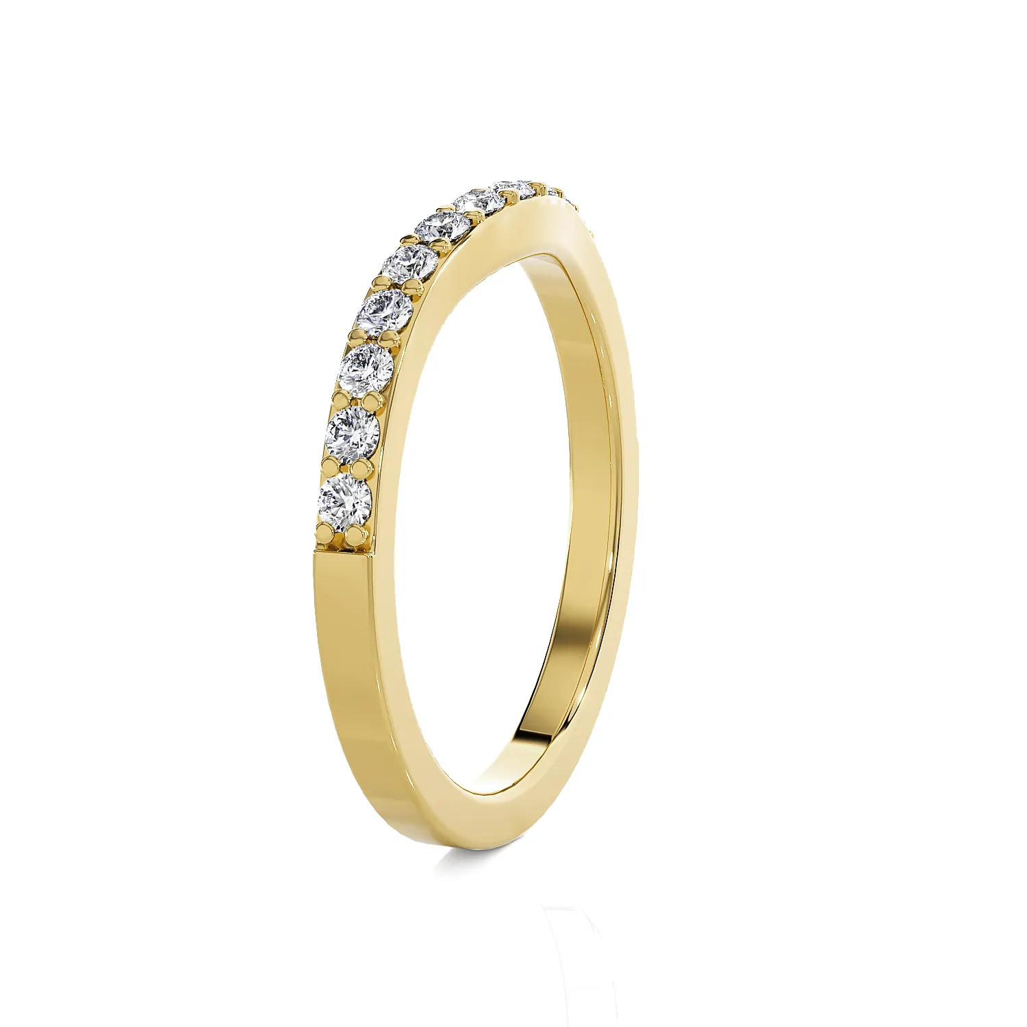 1/8 ctw Round Lab Grown Diamond Anniversary Ring