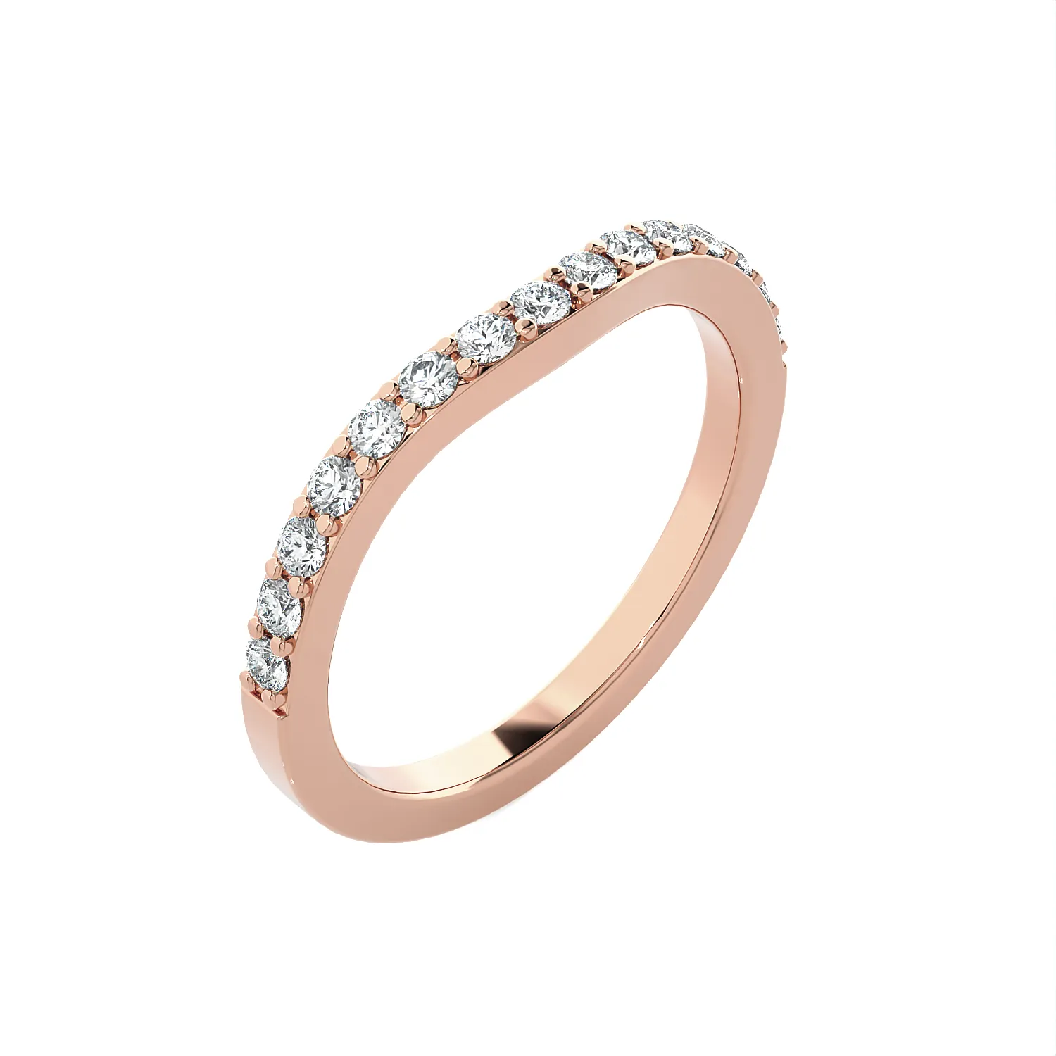 1/8 ctw Round Lab Grown Diamond Anniversary Ring