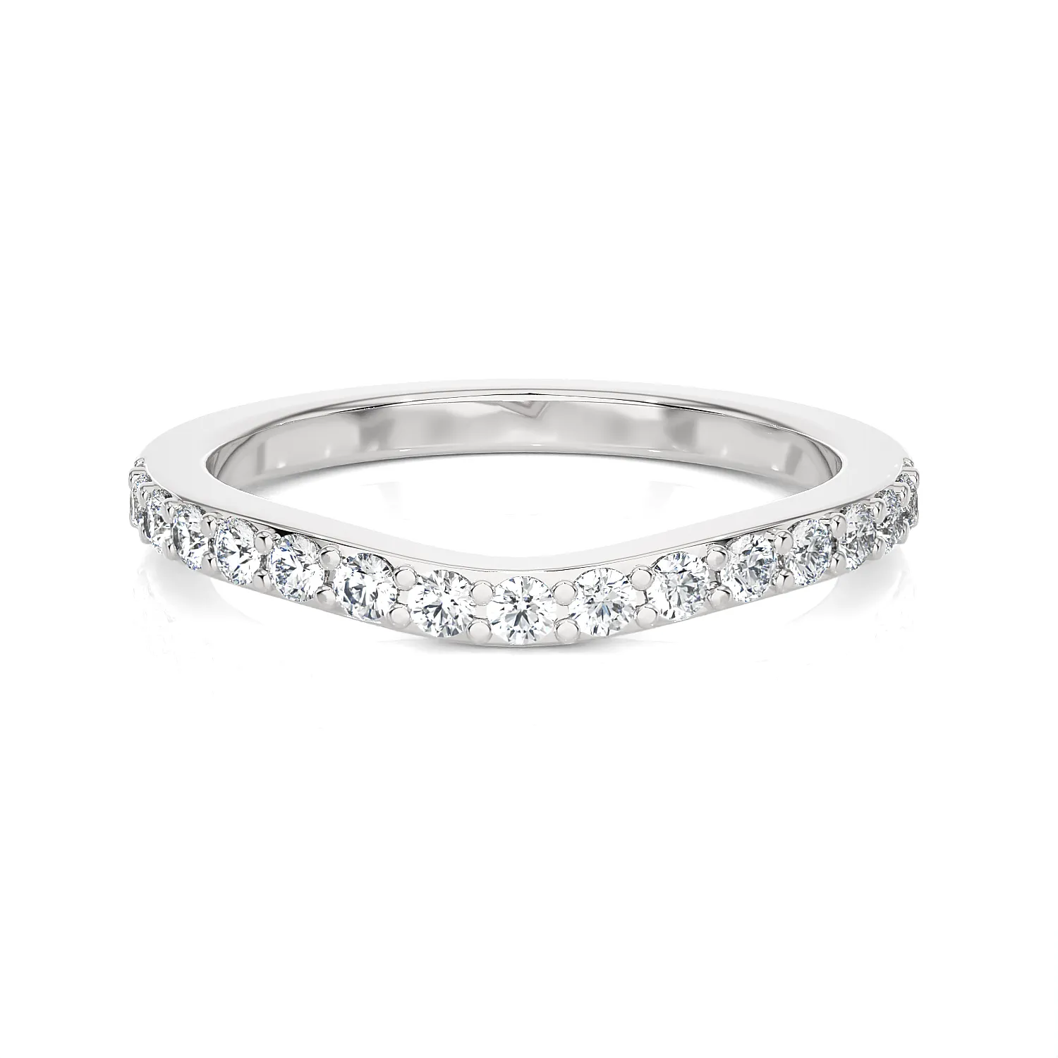 1/8 ctw Round Lab Grown Diamond Anniversary Ring
