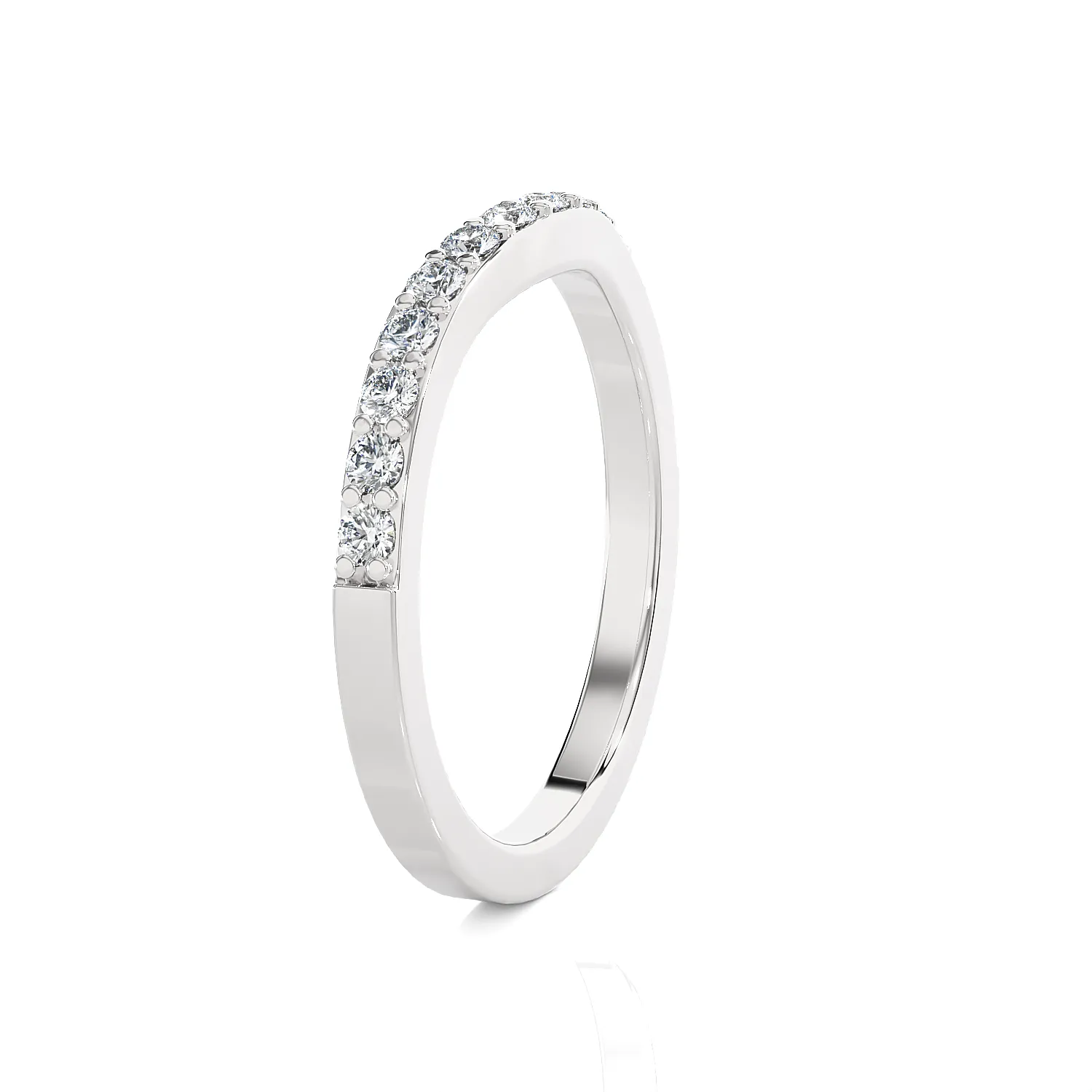 1/8 ctw Round Lab Grown Diamond Anniversary Ring