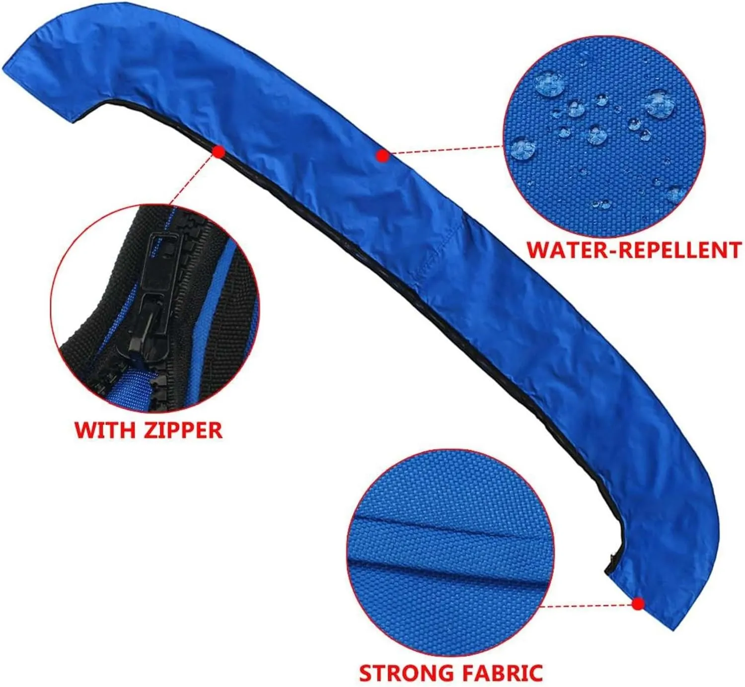 4 Bow Bimini Top Boot Cover 600D Waterproof Anti-UV Bimini Boat Top Canopy Storage Cover Dust-Proof Cover(79-84)