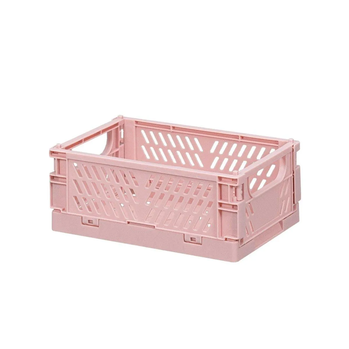4PCS Desktop Foldable Storage Stackable Shelf Organiser Basket for Stationery