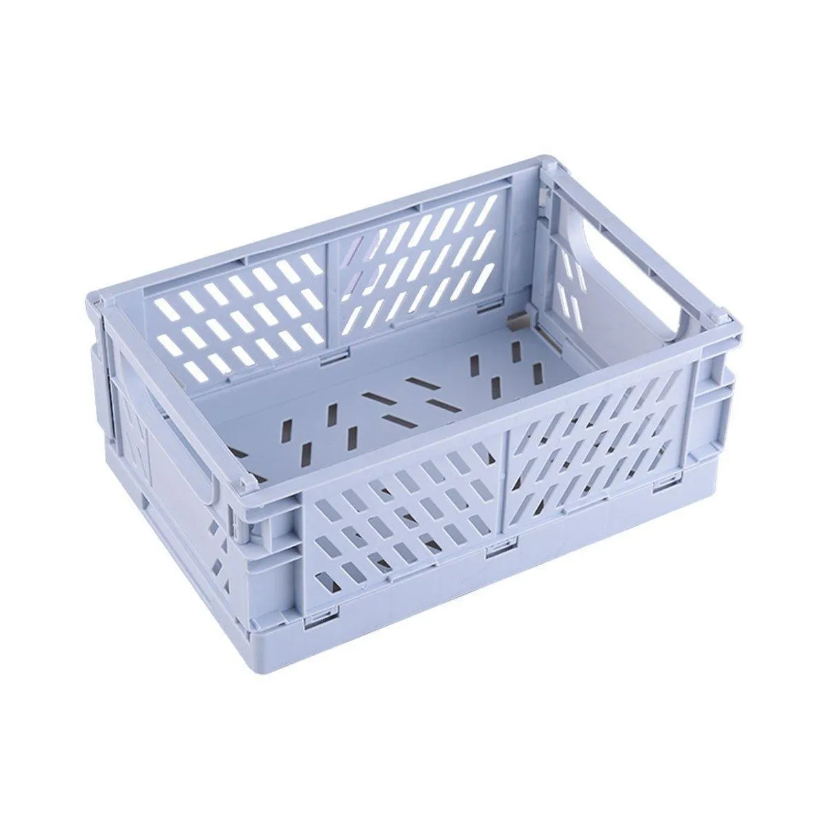 4PCS Desktop Foldable Storage Stackable Shelf Organiser Basket for Stationery