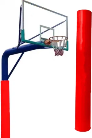 6 Ft Basketball Hoop Pad for Basement Playground Post, Outside Poles Cover Goalrilla Pole Padding Custom, Carport Collision Pole Accessories(Red,Dia 4.5inch(0.37ft))