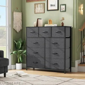 9 Drawers Dresser for Bedroom, Fabric Storage Tower for Living Room,