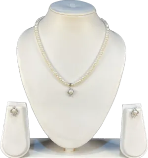 Amara - Cute 4 mm Pearl Necklace Set