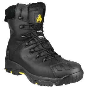 Amblers Safety Unisex FS999 Hi Leg Composite Safety Boot With Side Zip in Black