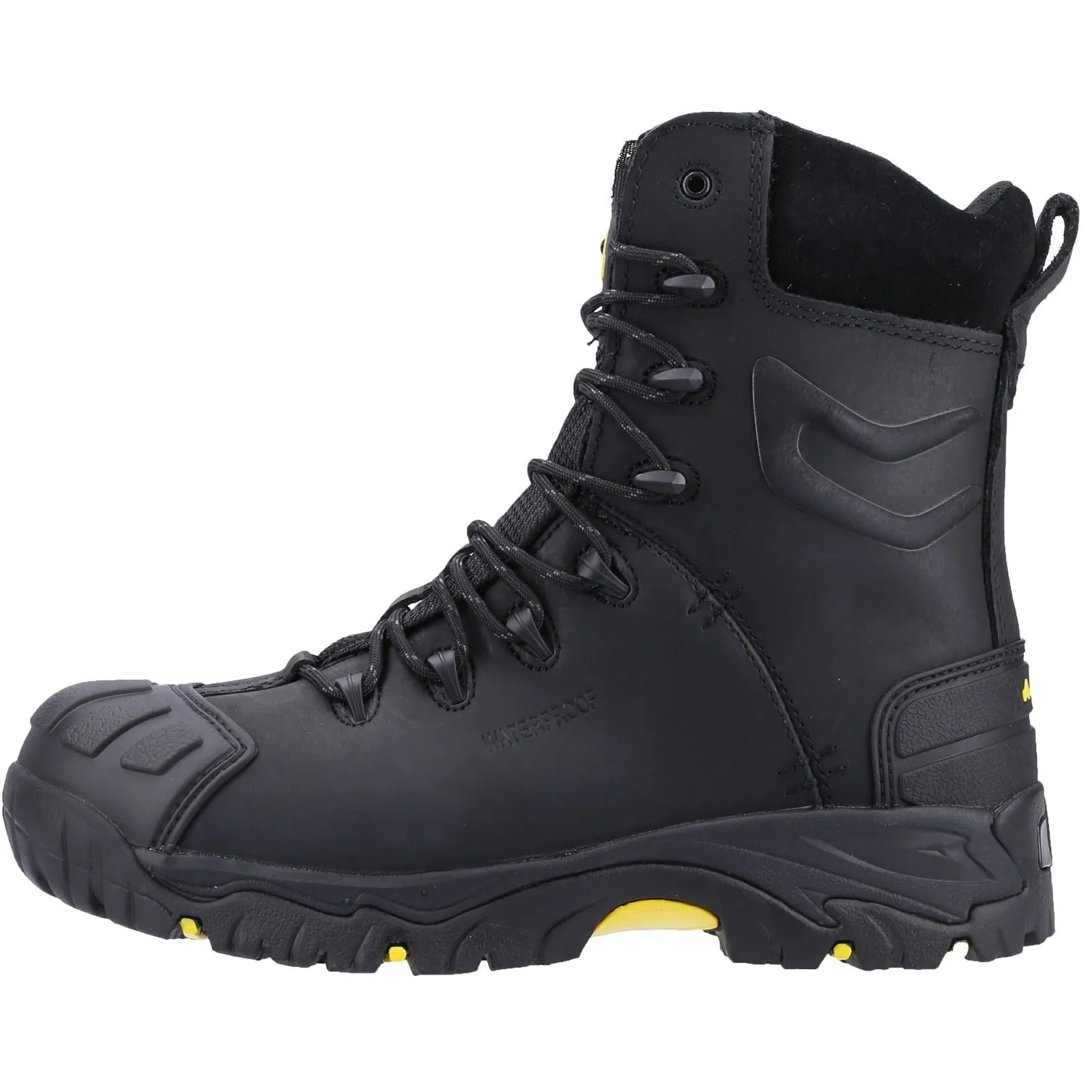Amblers Safety Unisex FS999 Hi Leg Composite Safety Boot With Side Zip in Black