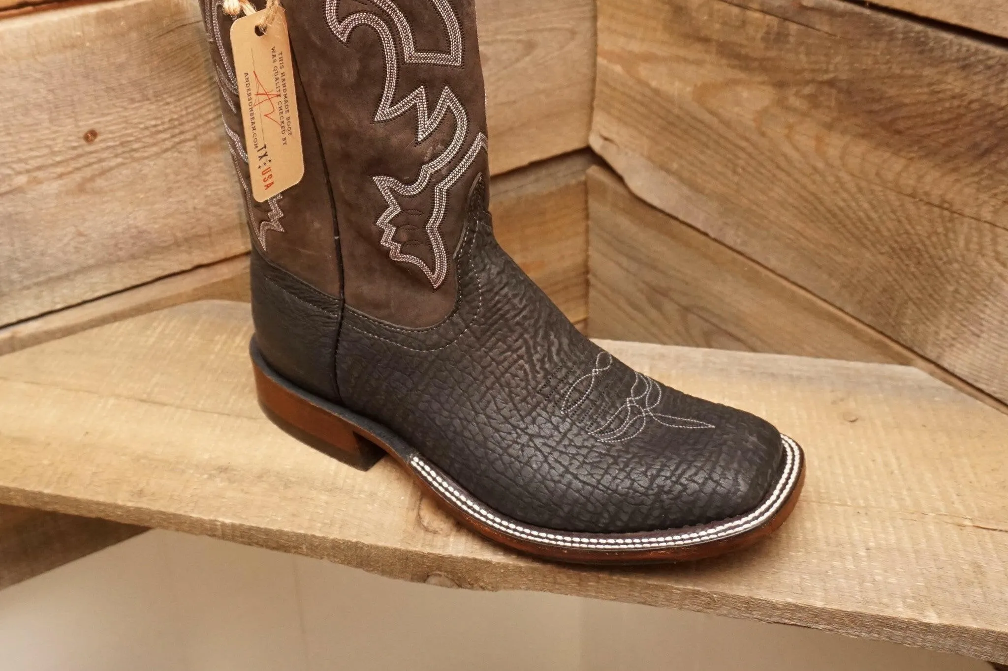 Anderson Bean Men's Black Shark Boot