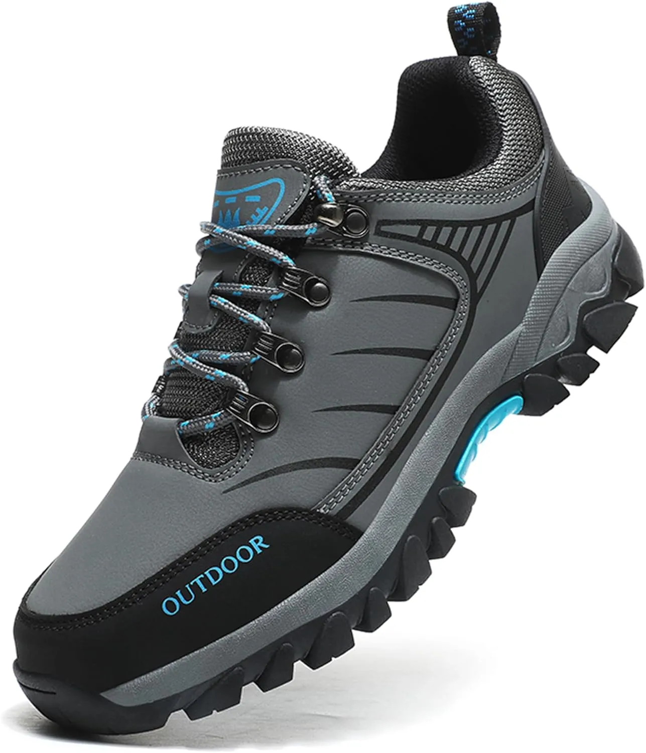 Asifn Men's Hiking Shoes Womens Hiking Shoes Slip Resistant Waterproof Shoes Outdoor Climb Walking Jogging Travel Trail Trekking