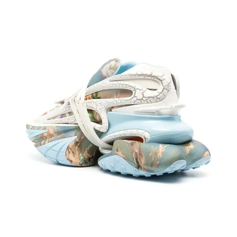 BALMAIN Unicorn Low 'Blue Sky Print'