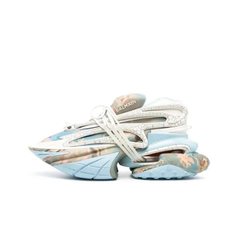 BALMAIN Unicorn Low 'Blue Sky Print'