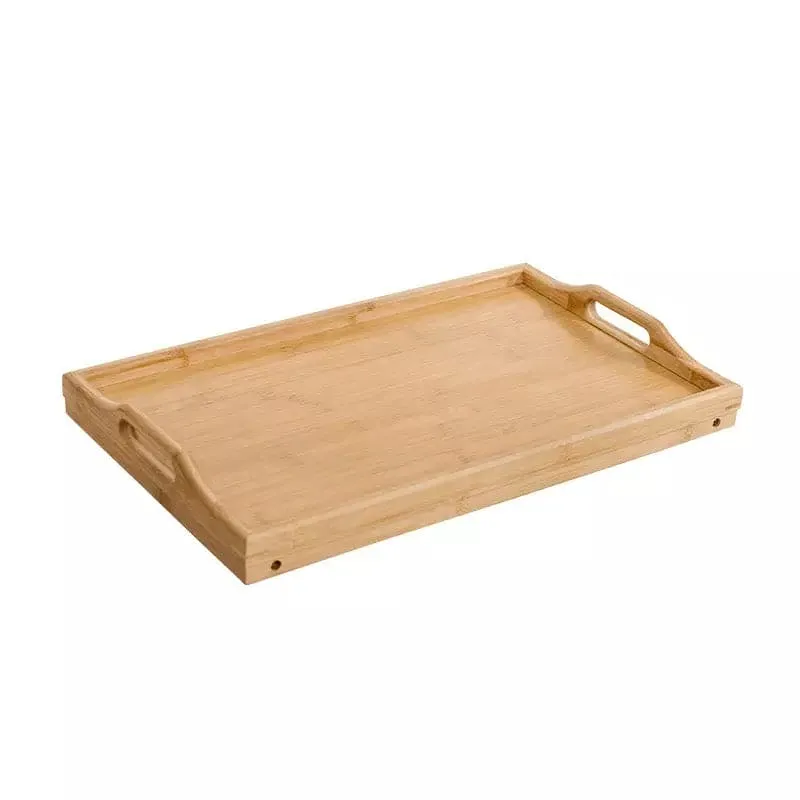 Bamboo Bed Table Tray, Portable Bed Coffee Table, Simple Durable Folding Table, Portable Picnic Folding Desk, Bamboo Storage Collapsible Mesas Table