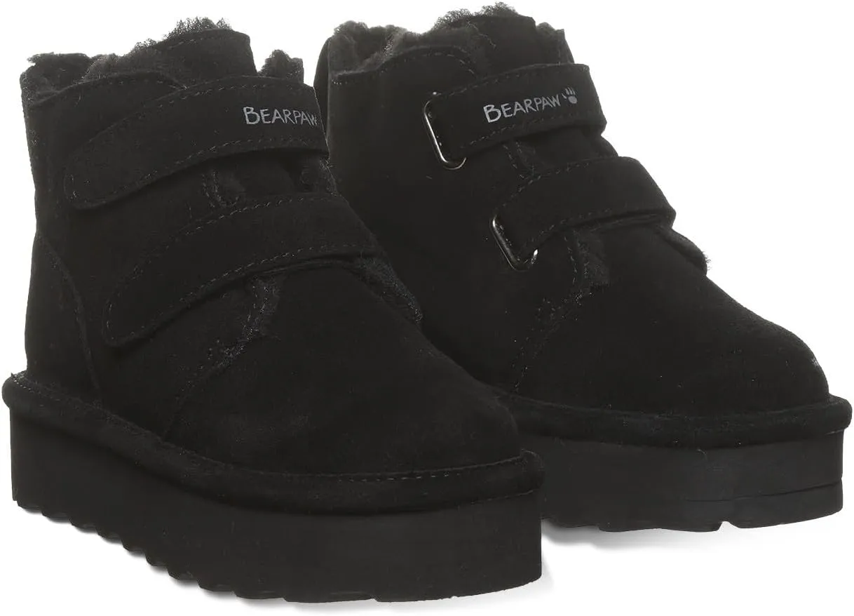 BEARPAW Retro Larisa Youth Boot | Youth's Boot Classic Suede | Youth's Pull On Boot | Comfortable Winter Boot
