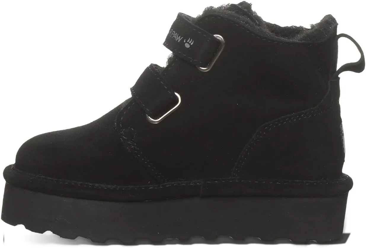 BEARPAW Retro Larisa Youth Boot | Youth's Boot Classic Suede | Youth's Pull On Boot | Comfortable Winter Boot