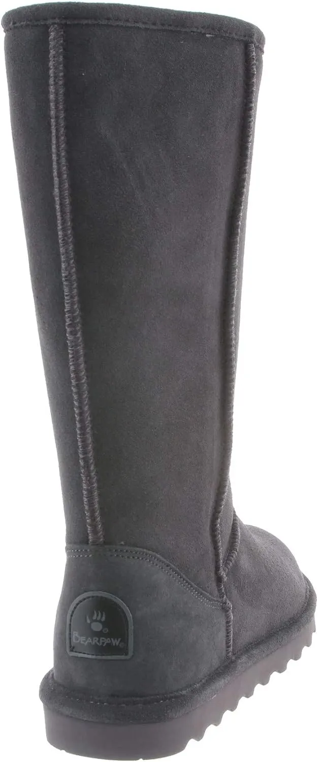 BEARPAW Women's Elle Tall Wide Multiple Colors | Women's Boot Classic Suede | Women's Slip On Boot | Comfortable Winter Boot