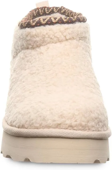 BEARPAW Women's Snuggle Daphne Deco Slip on Ankle Winter Boot