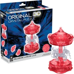 BePuzzled, Carousel Deluxe Original 3D Crystal Puzzle, Perfect for Puzzlers Ages 12 and Up, Challenging to Complete and Beautiful to Display, Collect Them All