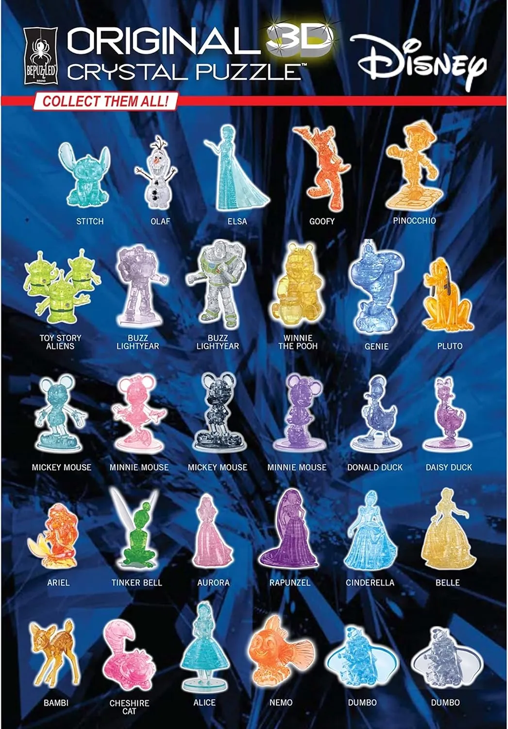 BePuzzled | Disney Peter Pan Original 3D Crystal Puzzle, Ages 12 and Up