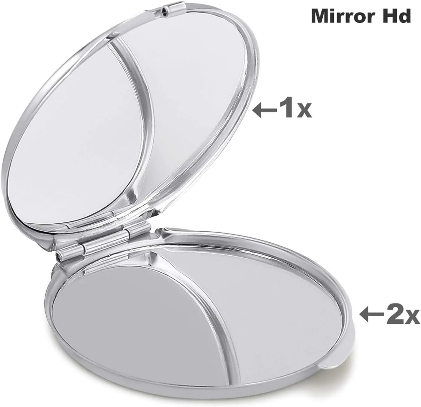 Blue Iceberg Portable Compact Mirror, Dual-Sided 1X/2X Magnifying Travel Makeup Mirror for Women Foldable Cosmetic Mirrors with 180° Adjustable Design for Travel & Daily Use