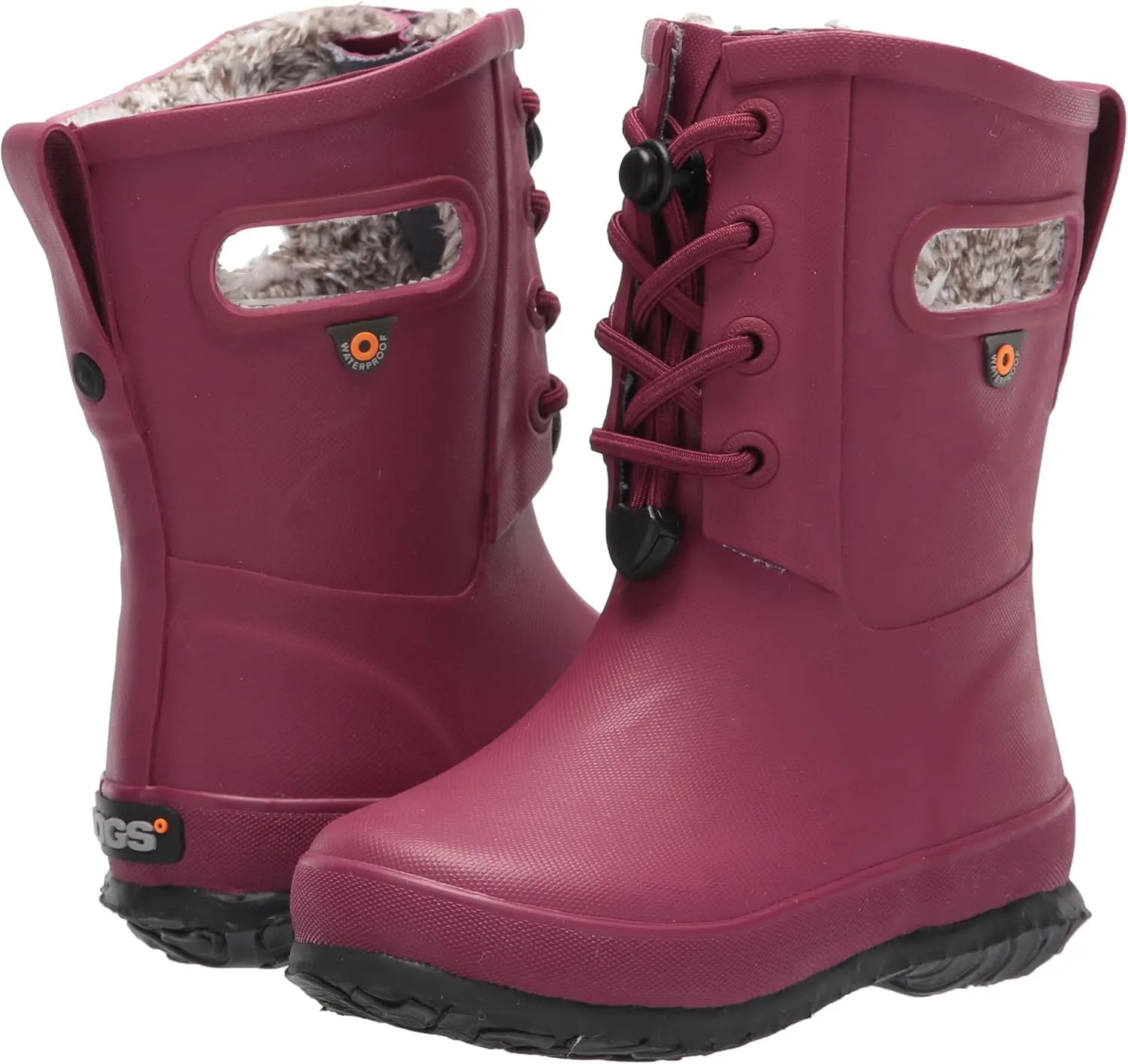 BOGS Unisex-Child Amanda Plush Lace Ii Snow Boot