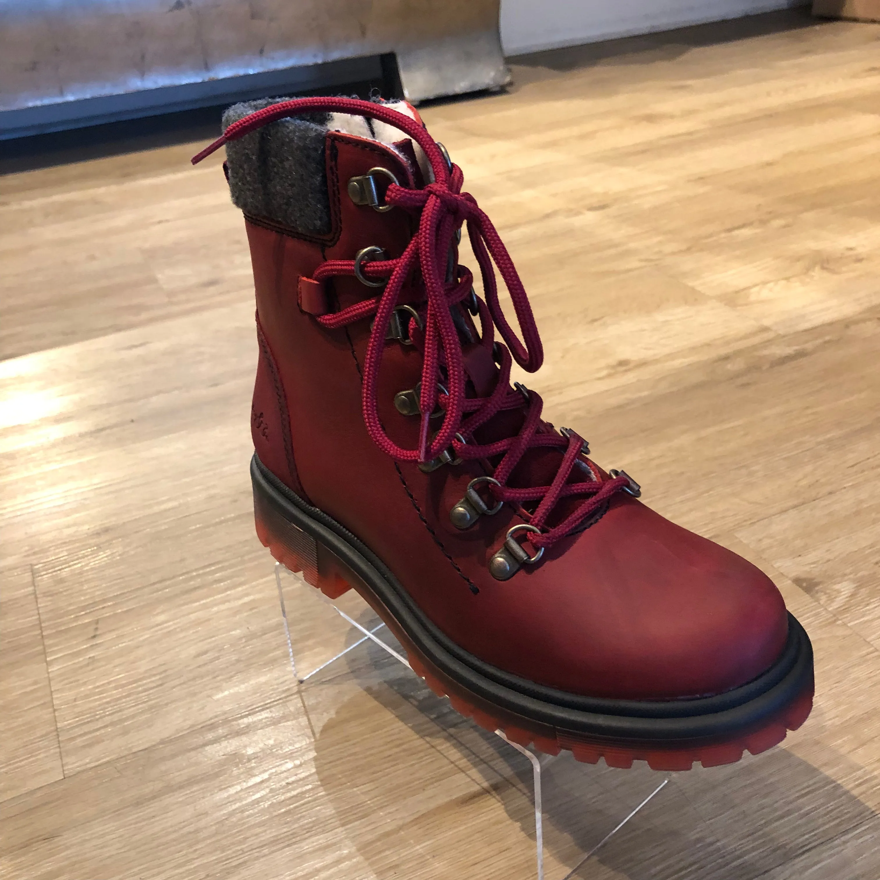 BOS & CO AXEL RED WATERPROOF BOOT