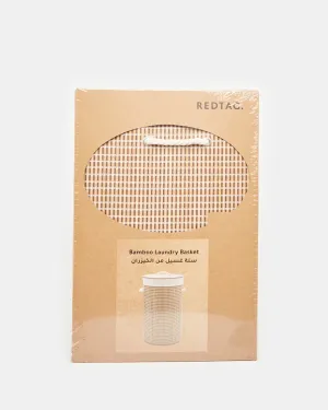 Brown Foldable Bamboo Hamper