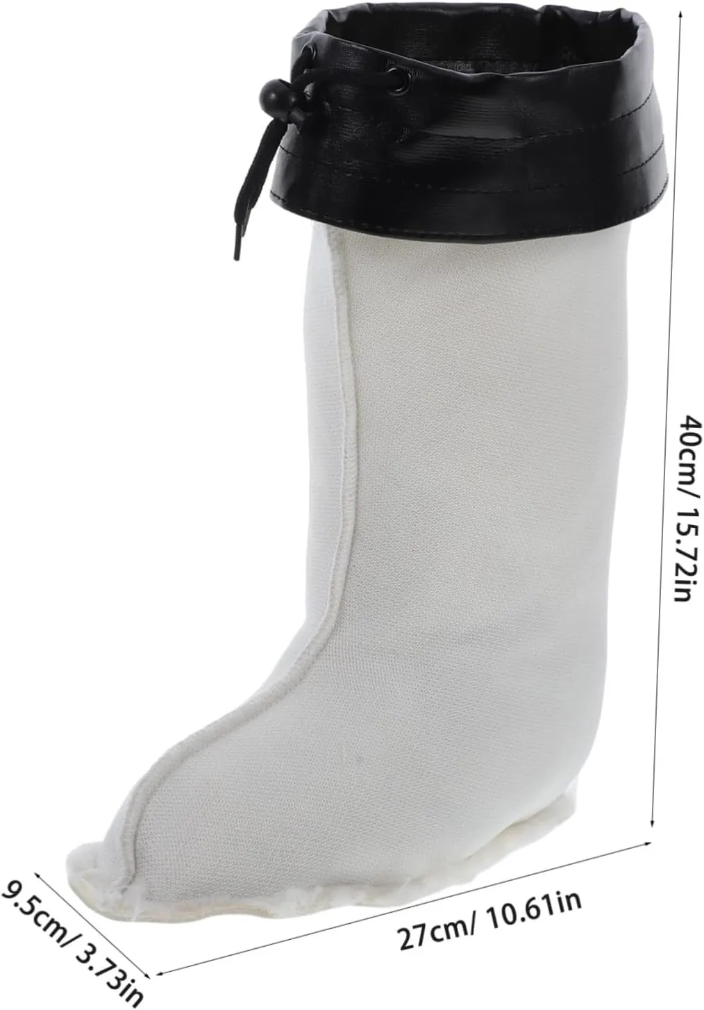 Cabilock Men's Insulated Boot Liner Waterproof and Warm Tall Boots Liner Removable Faux Fur for Winter