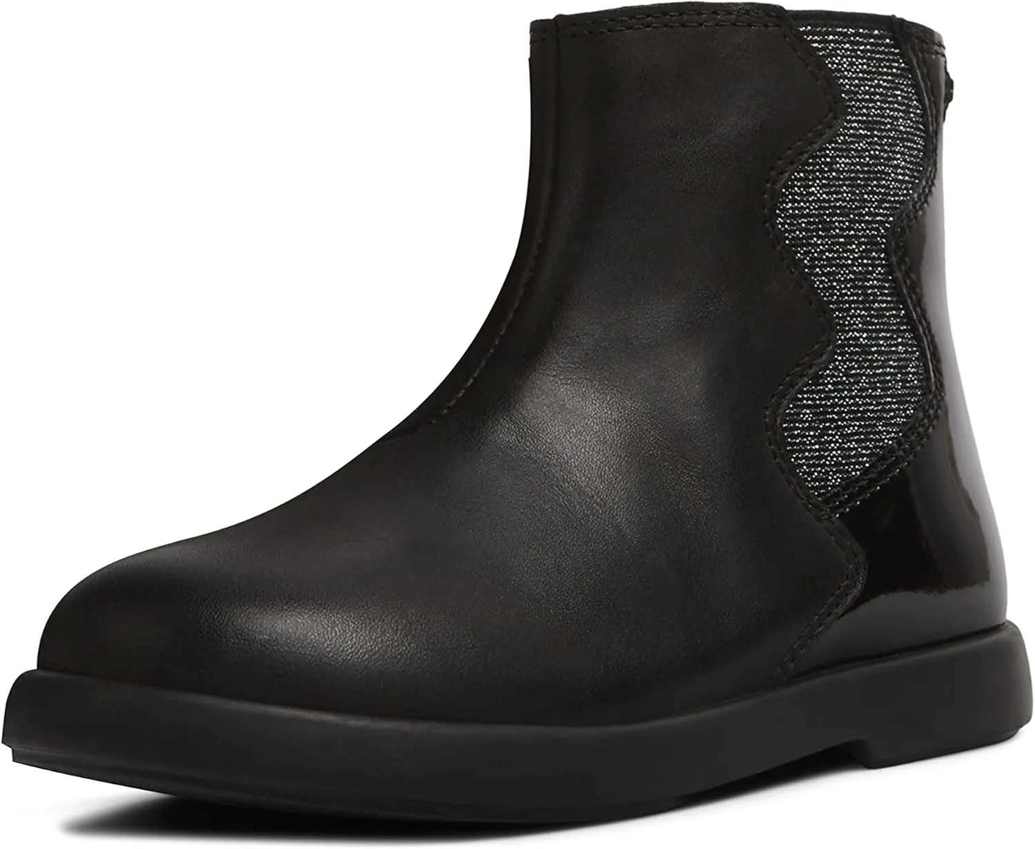 Camper Kids Girls Duet Kids Ankle Boot, Black, 3.5 Big
