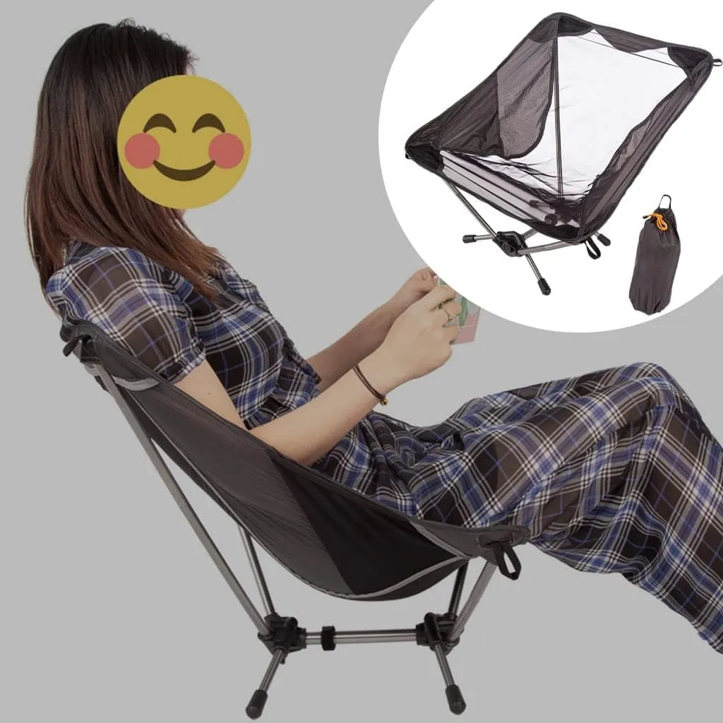 Camping Chair Camping Chair Low Profile Folding Chair with Carry Bag for Camping Beach Picnic Barbeques Sporting Event Folding Chair (A One Size)