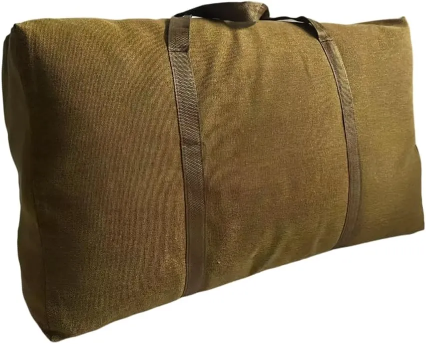 Canvas Extra Large Wear-Resistant and Thickened Travel Bag Foldable Duffle Bag for Space Saving Moving Storage