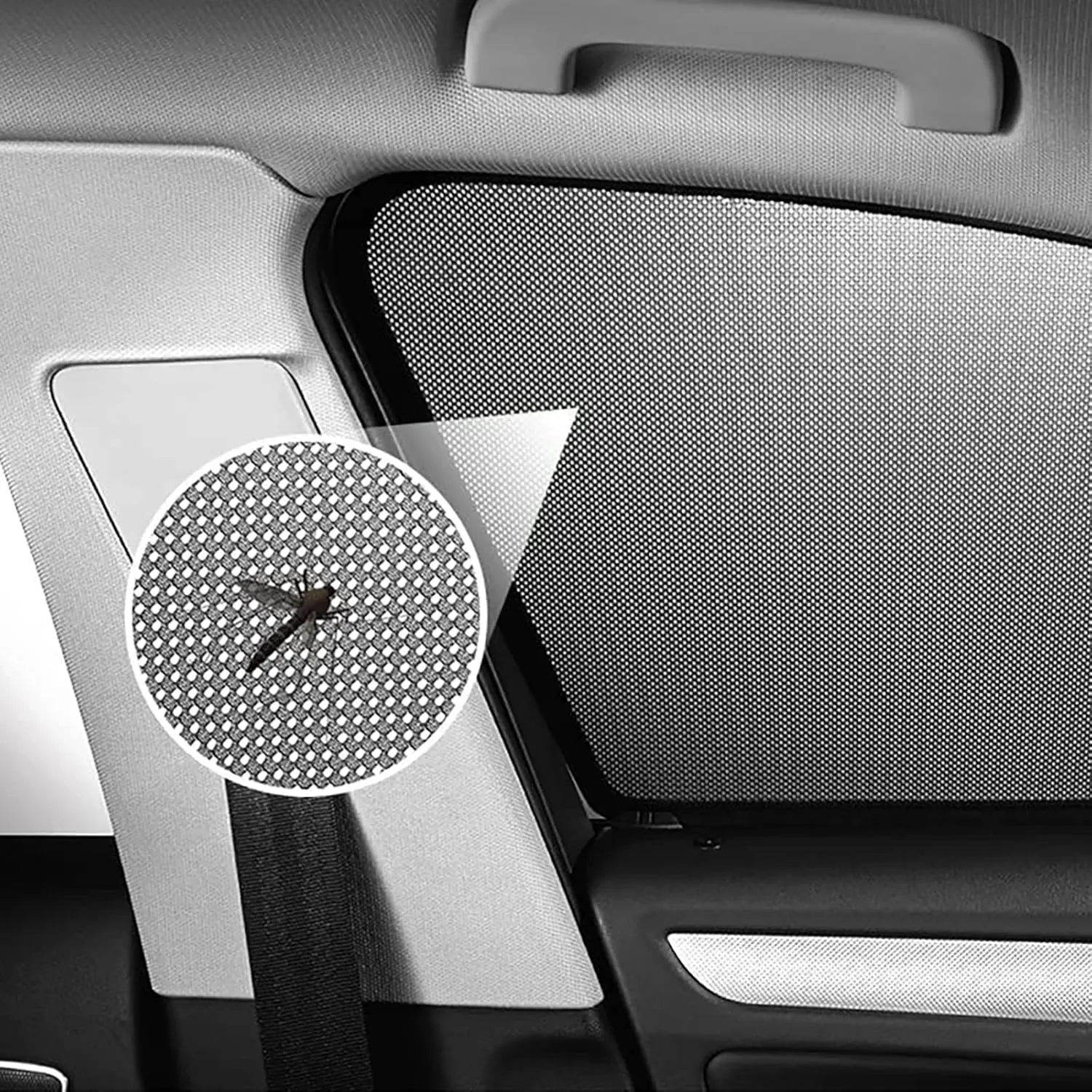 Car Side Window Sunshades for Mitsubishi Eclipse Cross 2018-2024, Front Rear Sun Shade Breathable Block UV Rays Privacy Screen Reduce Glare Protection Curtain,B/2 Rear-Window, normal