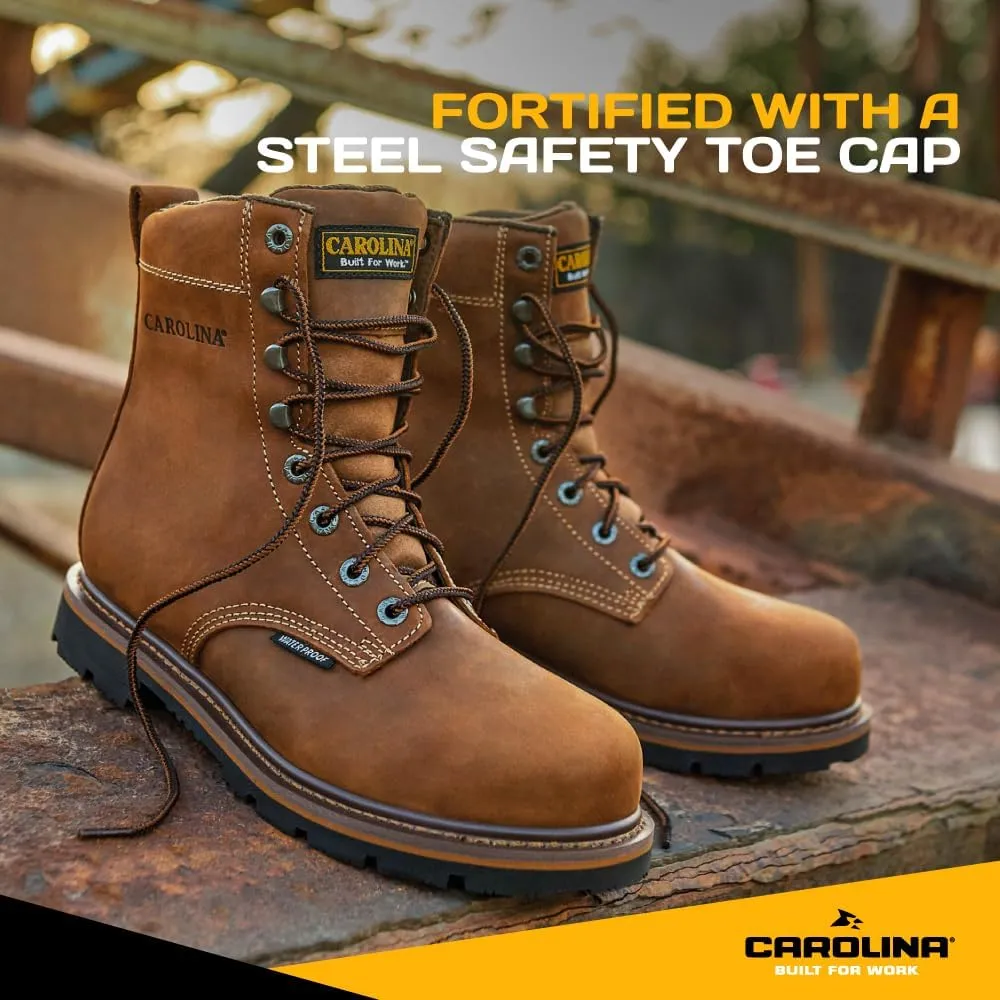 Carolina Installer 8" Steel Toe Waterproof Work Boot for Men, Durable & Comfortable Industrial-and-Construction-Boots