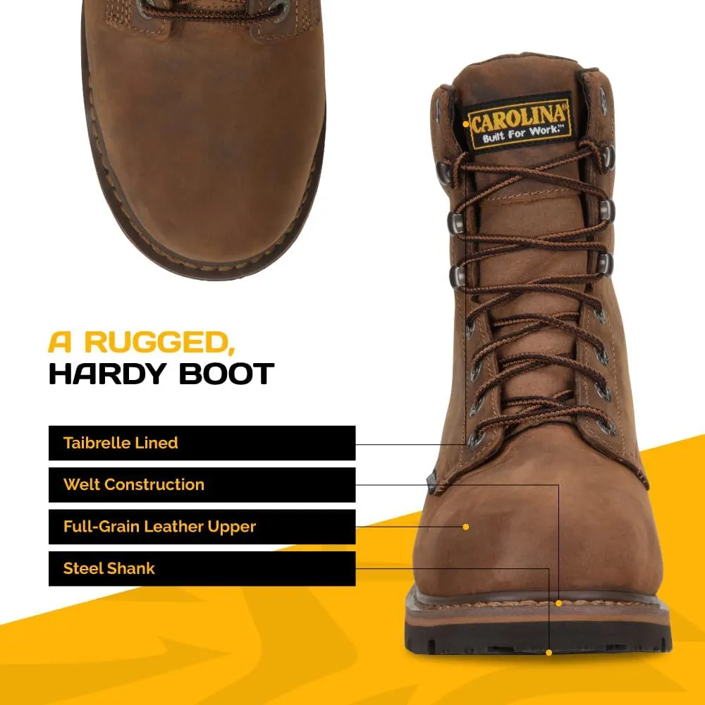 Carolina Installer 8" Steel Toe Waterproof Work Boot for Men, Durable & Comfortable Industrial-and-Construction-Boots