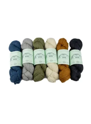 Clapdale Wool 100g DK Hand Knit - Assorted Colours Six Pack