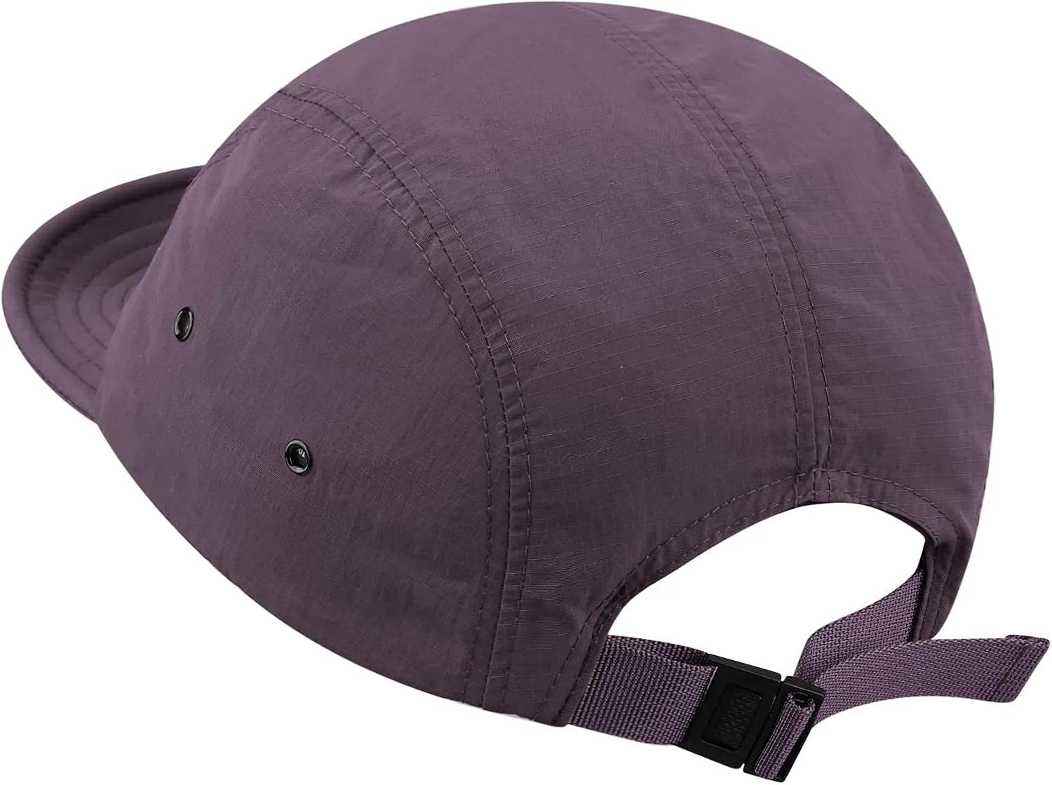 CLAPE Short Brim Hat Trucker 5 Panel Baseball Cap Casual Flat Brimmed Cap Umpire Dad Hats Adjustable Snapback Sun Cap