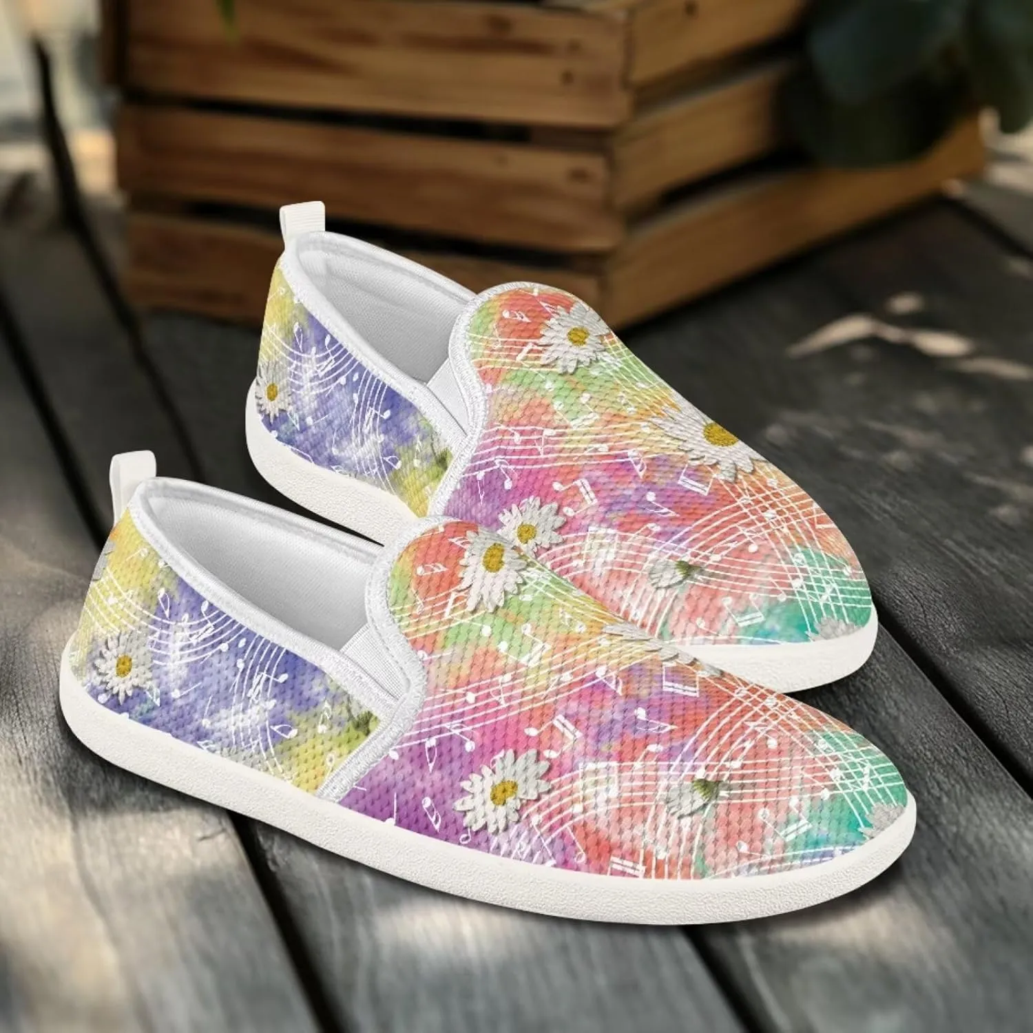 Coloranimal Loafers for Women Slip On Shoes Womens Flats Dress Shoes Travel Shoes Penny Loafers Fashion Sneaker Low Cute Footwear