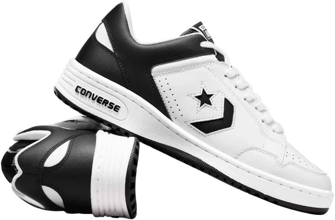 Converse Weapon Classic Shoes OX (Black/White, US Footwear Size System, Adult, Men, Numeric, Medium, 11)