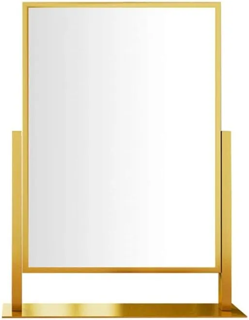 Cosmetic Mirror Square Makeup Mirror Desktop Vanity Mirror Folding Beauty Mirror Double-Sided Adjustable Desktop Makeup Mirror Dressing Table Mirror