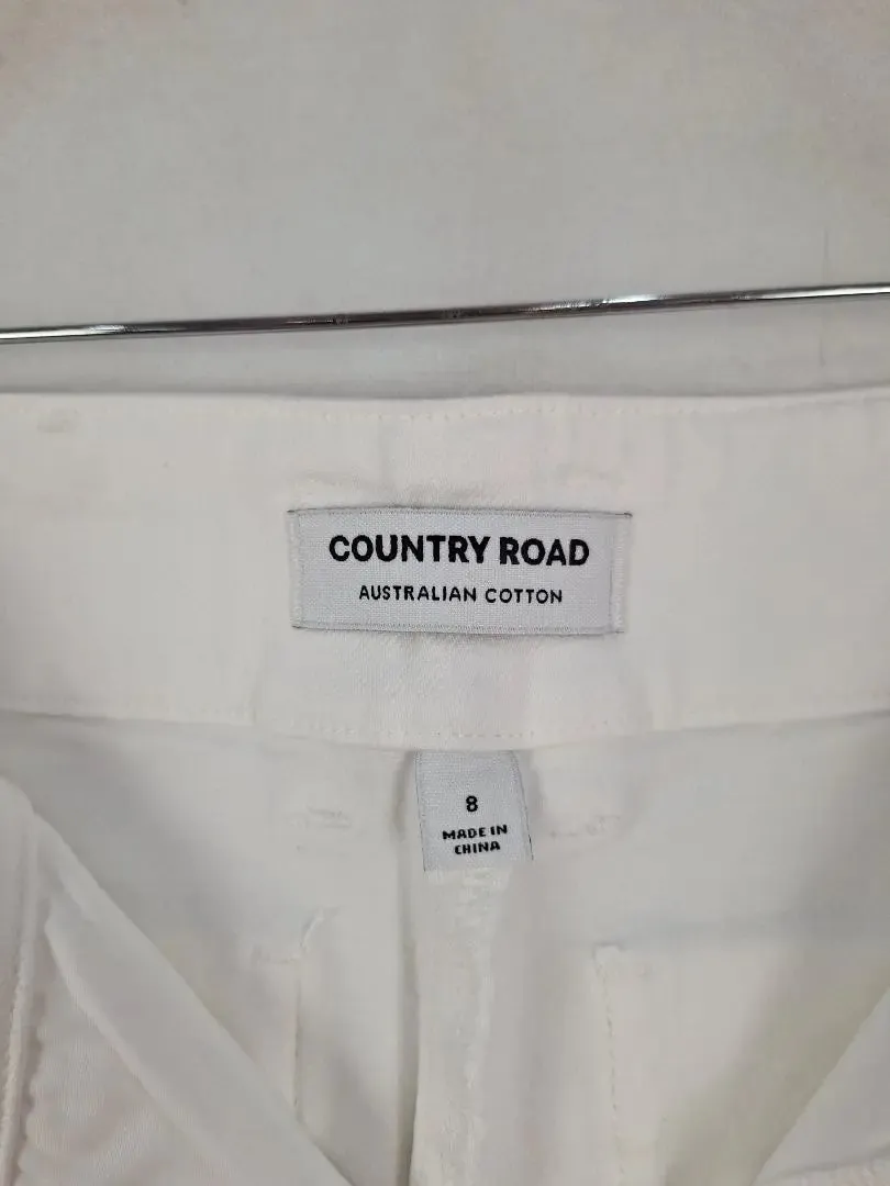 Country Road White High Rise Sleek Jeans Size 8