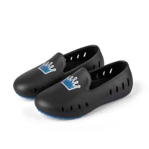 Cruise Loafer Kids - Black Denim Crown print / Waterproof