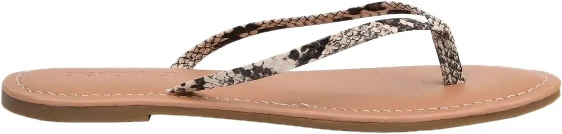 CUSHIONAIRE Women's Cora Flat Flip Flop Sandal with  Comfort