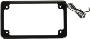Custom Dynamics LPF-HRZ-B-LP License Plate Frame (Flat-Style Black )