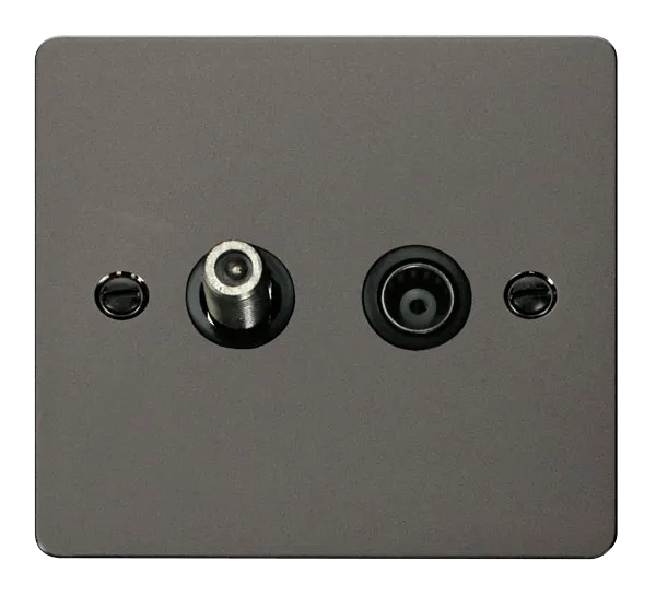 Define 1 Gang Satellite & Isolated Coaxial Socket